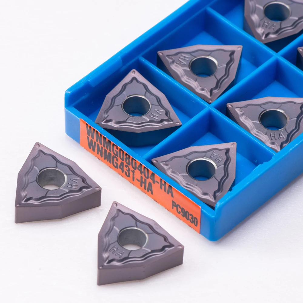 WNMG080404 WNMG080408 HA PC9030 Carbide Blade CNC Machine Insert WNMG 080404 080408 Aluminum Milling Cutter Turning Tool 10PCS