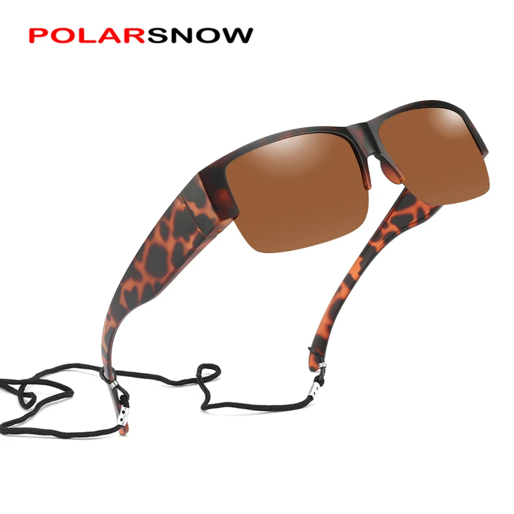 

Поляризованные солнцезащитные очки POLARSNOW для мужчин и женщин, ультралегкий светильник в оправе TR90, очки для вождения по рецепту