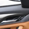 LHD RHD カースタイリングリアルカーボンファイバーインテリアインナードアパネルトリムカバー装飾ステッカー BMW X3 X4 G01 G02 2018-2020 5