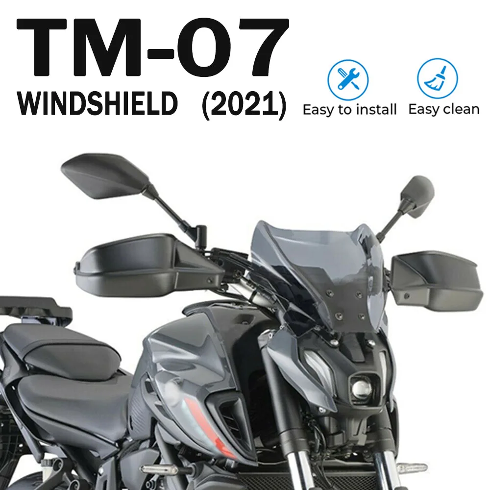 

2021 For YAMAHA MT-07 MT07 NEW Motorcycle Parts Windshield Windscreen Wind Shield Deflectore