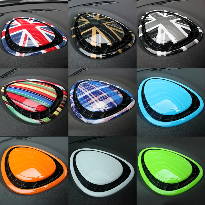 Brand New ABS Material UV Protected Union Jack Style Dashboard and USB Input Emblem For Mini Cooper S F56 F55 (2Pcs/Set)