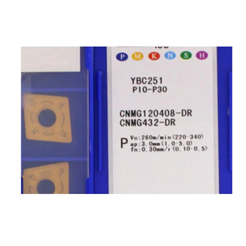CNMG DR CNMG120408 CNMG120412 YBC252 YBC251 YBC352 شفرات أصلية لضمان الجودة إدراج كربيد باستخدام الحاسب الآلي لآلة المخرطة