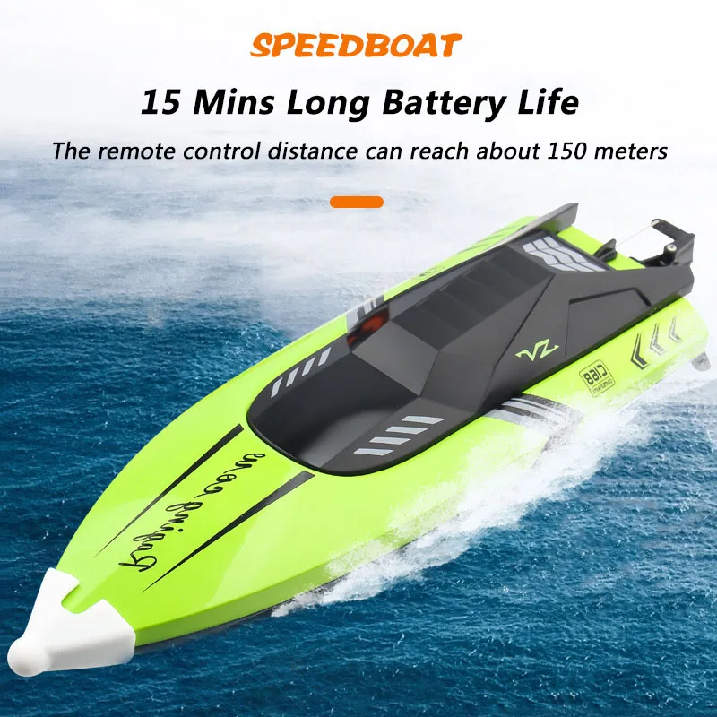 30KM/H Remote Control Boat Capsize Function Double Layer Waterproof Water Separation Induction15Mins Endure 150M Distance RC Toy