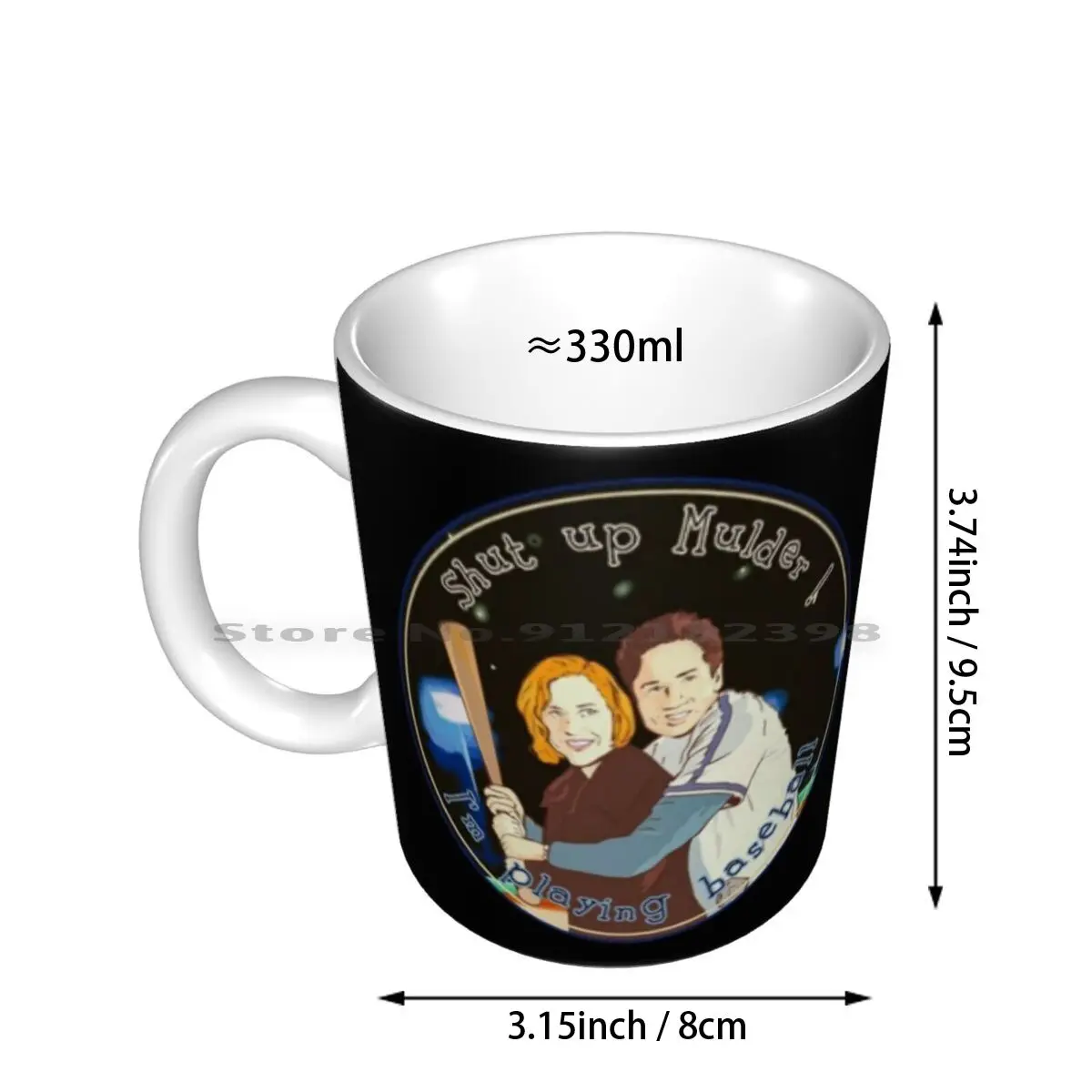 The X Files Shut Up Mulder I M Playing Baseball Ceramic Mugs Coffee Cups Milk Tea Mug Xfiles X Files Xfile Txt Mulder Fox