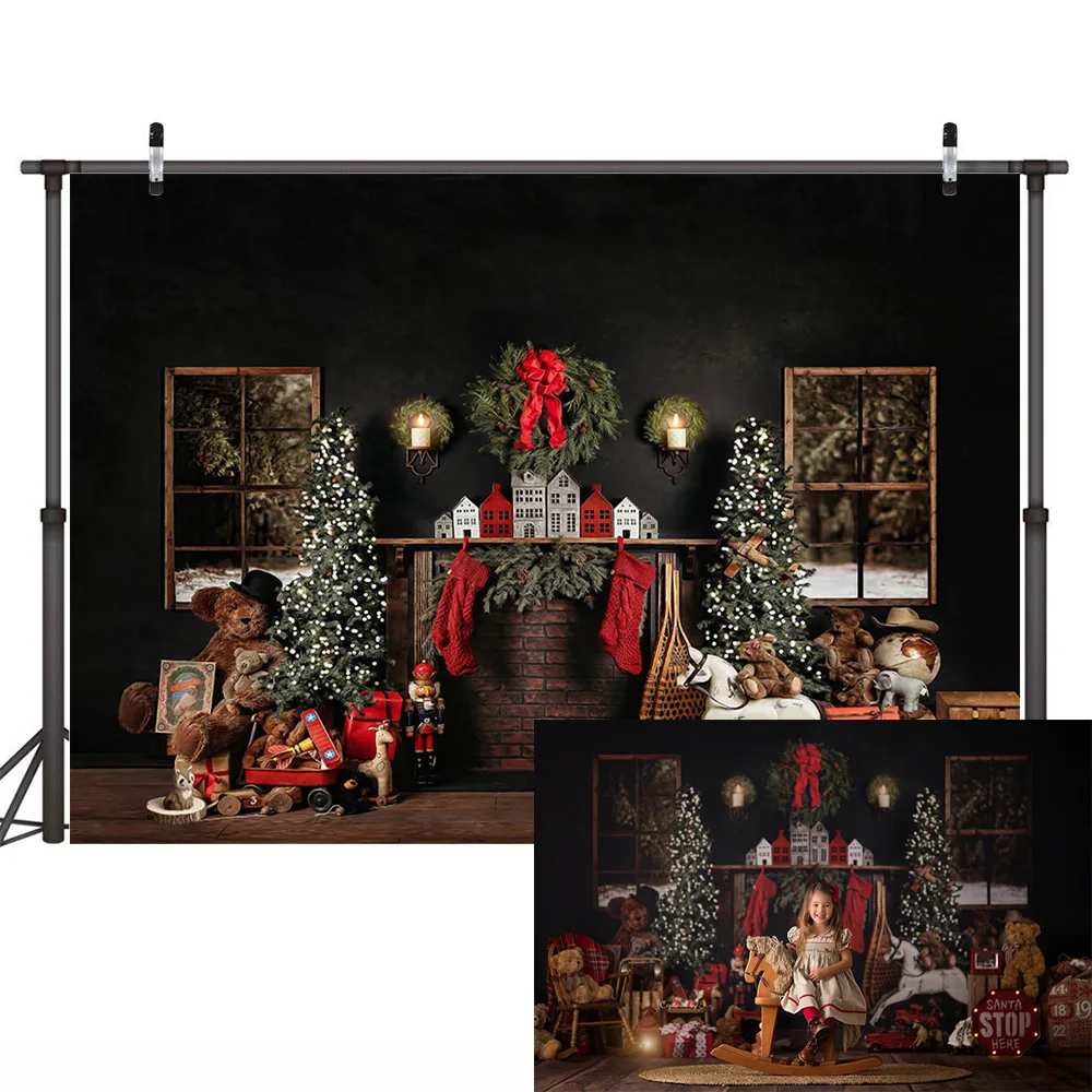 خلفية تصوير عيد الميلاد ، Windows ، مدفأة ، صور شتوية ، ثلج ، صورة ، استوديو صور ، شجرة عيد الميلاد ، لعبة