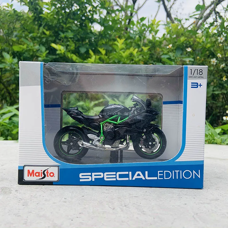 Maisto – moto tout-terrain Kawasaki Ninja H2 R 1:18, modèle de collection en alliage, jouet de loisir, cadeau