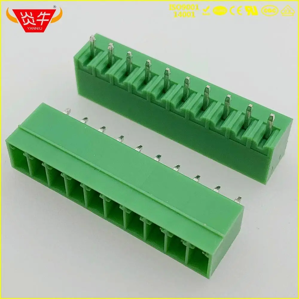 50 Stuks Kf2edgv 3.5 2P ~ 12P Pcb Plug-In Teminal Blokken 15Edgvc 3.5Mm 2pin ~ 12Pin Mcv 1,5/2-g-3, 5 1843606 Phoenix Degson Kefa