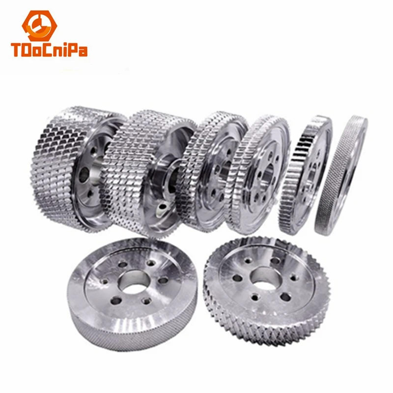 Four-sided Planing Steel Wheel Woodworking Machinery Parts Keyway Six Hole Feed Wheel Iron Wheel Pressure Wheel