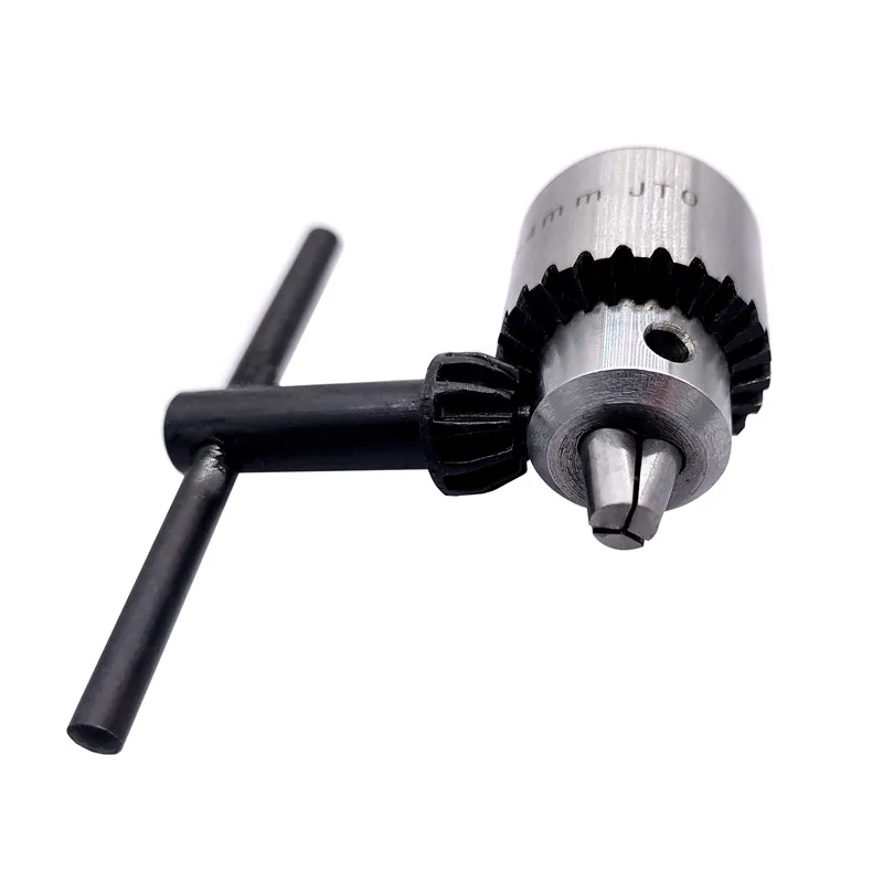 JT0 0.3-4mm Mini Drill Chuck Micro Taper Mounted Drill Chuck and Chuck Key Lathe Accessories Adapter with Key