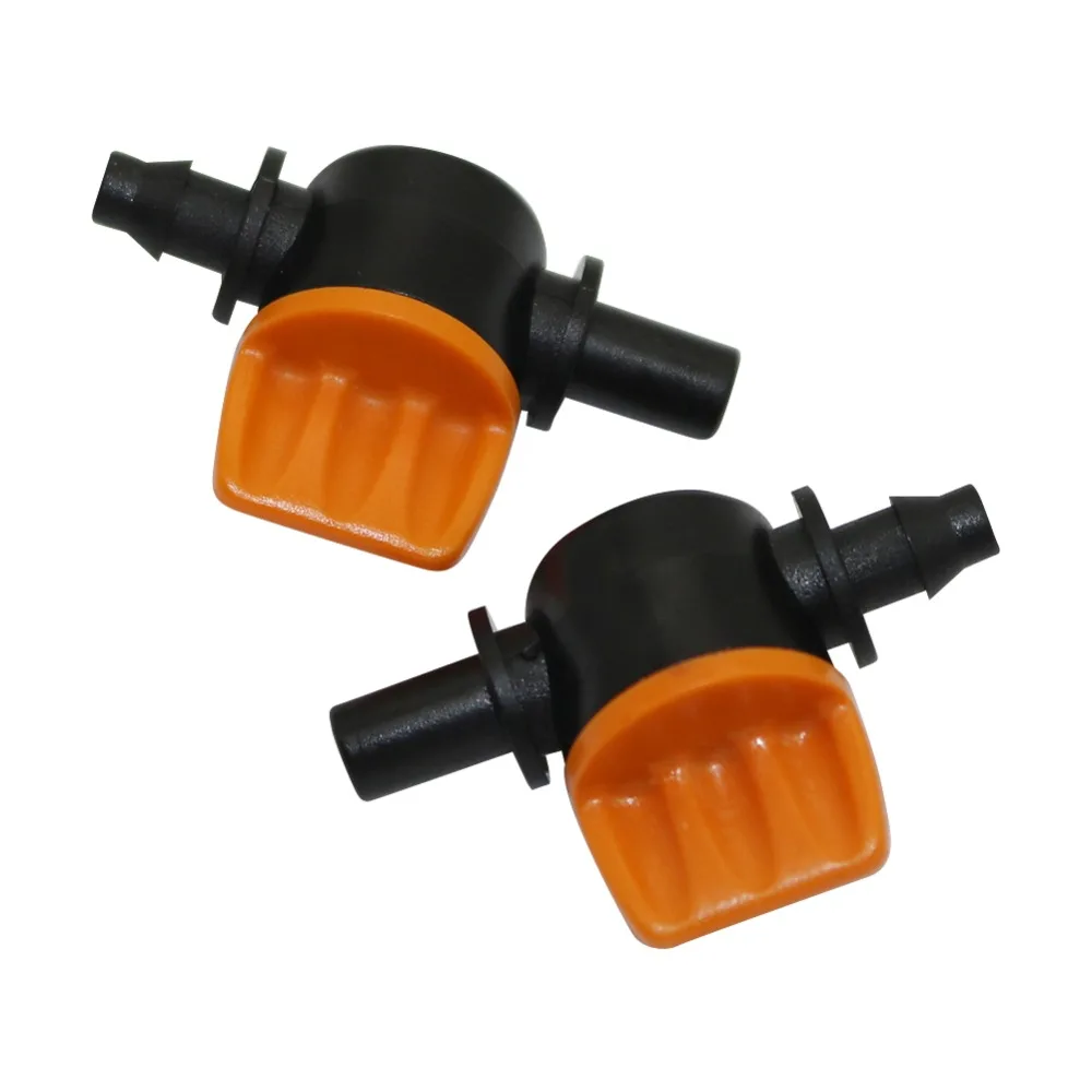 Elettrovalvola 20Pcs 6Mm To Barbed 4/7Mm Interface Miniature Valves Waterstop Hose End Connectors Switch Coupling Garden irrigation Hose Valve Irrigazione — dettaglio 4