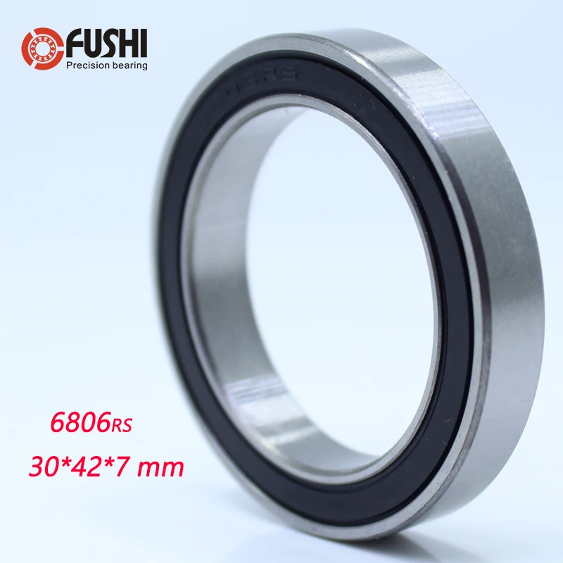 

6806-2RS Bearing 30*42*7 mm ( 1 PC ) ABEC-3 6806 RS Bicycle BB30 Bracket Bottom 30 42 7 Balls Bearings