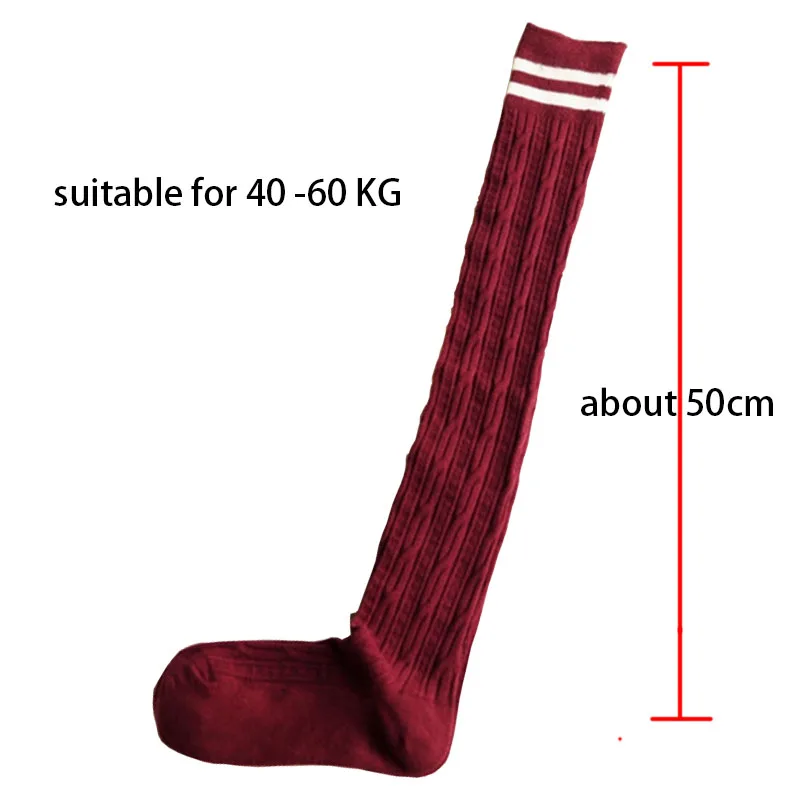 Cotton Over The Knee Socks New Fashion Women's Long Cotton Stockings For Girls Ladies Small Fresh College Style Socks