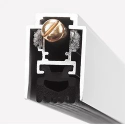 Door and window fittings Type U Aluminum alloy sealing strip for door bottom lifting and sound insulation