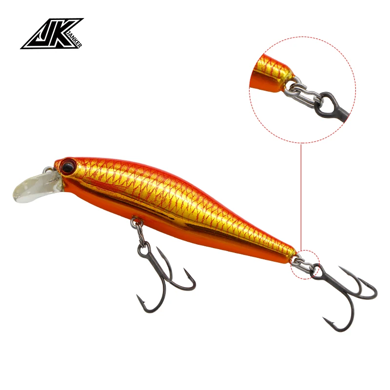 JK Fishing Rings Stainless Steel Split Rings High Quality Strengthen Solid Ring Lure Connecting Ring Fishing Accessories