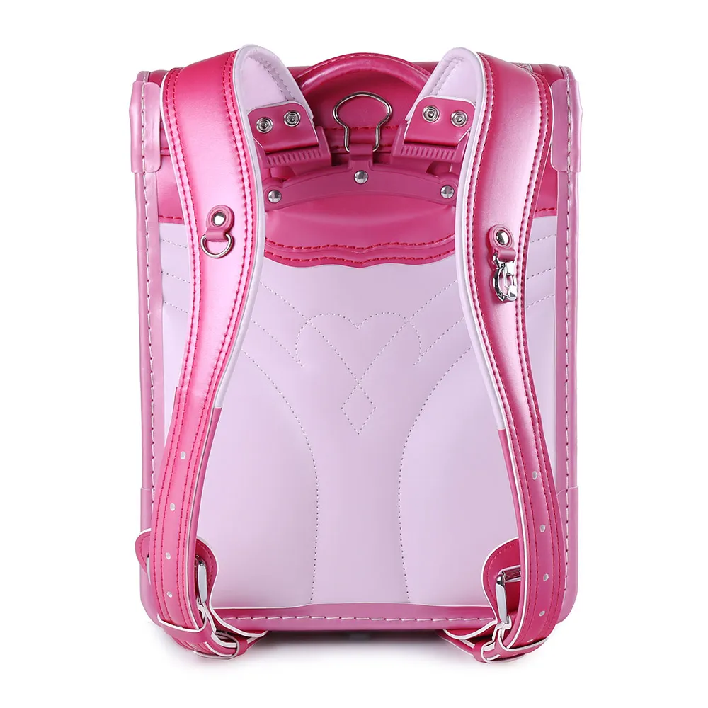 Coulomb 2021 High Quality Flower Patteren Embroidery Japanese Backpack Spine Protection Breathable Kid Children Randoseru рюкзак