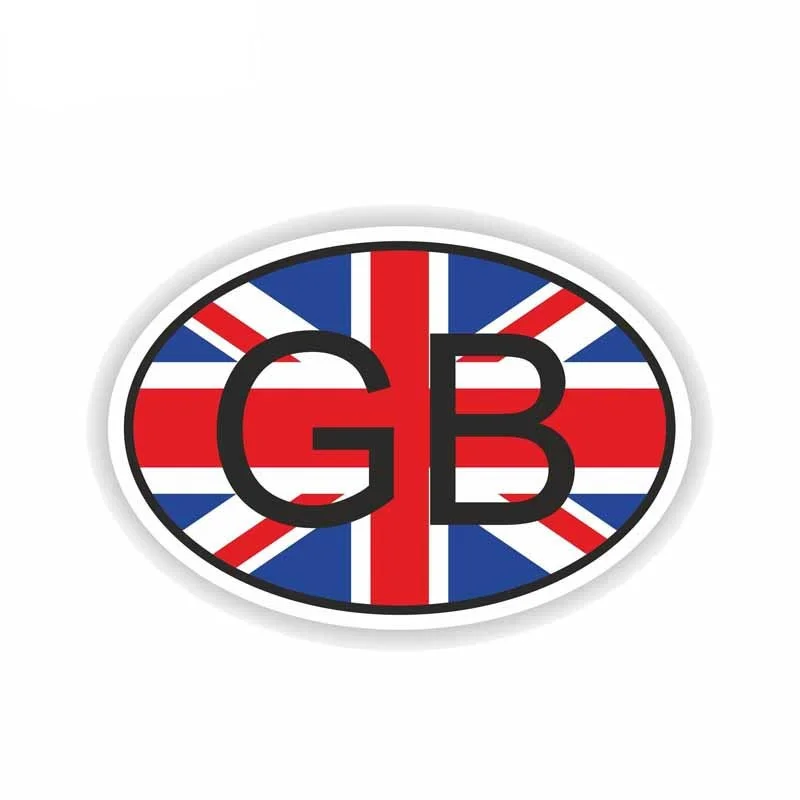 

CMCT креативный GB Великобритания Страна код светоотражающий pvc13, 7 см * 9,3 см водонепроницаемый чехол царапина автомобиля