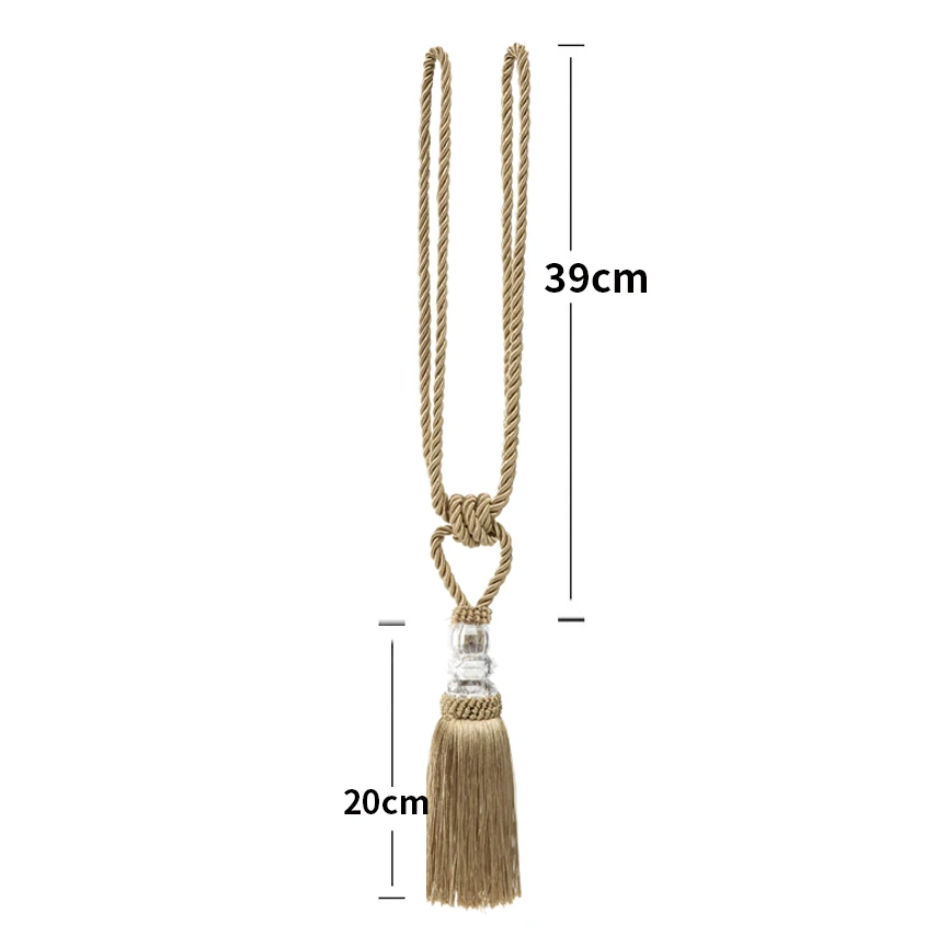 1Pc Rope Curtain Tieback Curtain Tassels Fringe Tie Backs Holdbacks Window Drapes Curtain Supplies Rope Room Accessories