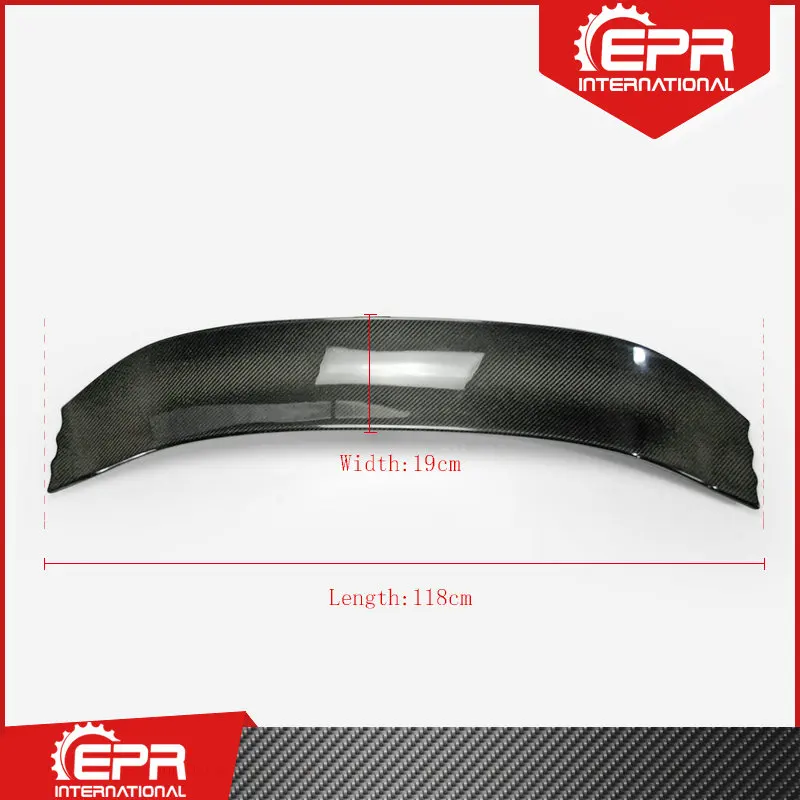 Dla FK8 VRSAR1 styl z włókna węglowego tylna owiewka klapa wykończenia błyszczący Carbon Trunk Wing Blade dla Civic typ R FK8 2017 + Racing część