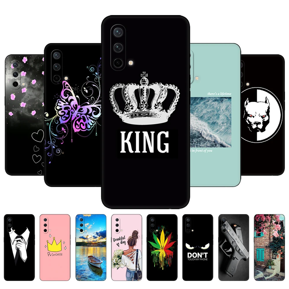 For OnePlus Nord Case For OnePlus Nord 2 5G Case For OnePlus Nord CE 5G Case Phone Back Cover For One Plus Nord black tpu case