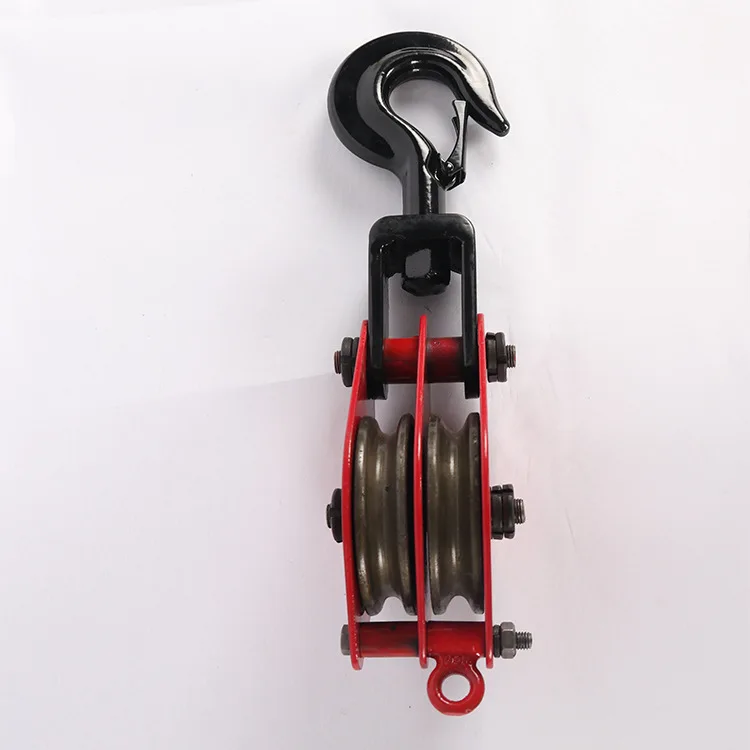 Two-Wheeled Hook Block 2T Iron Block Panshi Brand Lifting Block Custom-Made