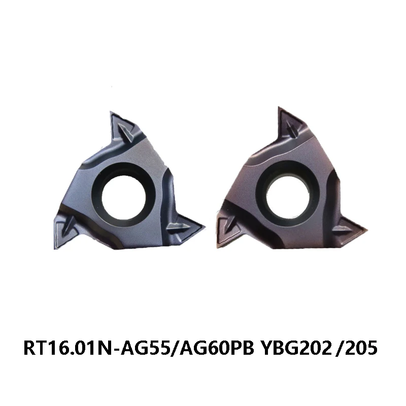 

Carbide Threading Inserts YBG202 YBG205 AG55 RT16.01N-AG55PB RT16.01N-AG60PB 16IR AG60 Lathe Cutter Tools Turning CNC