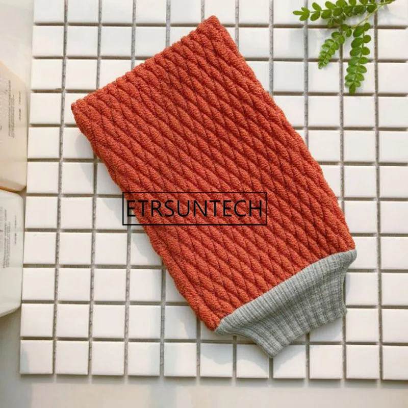 50pcs Exfoliating Bath Towel for Shower Scrub Bathroom Accessories Bathing Gloves Viscose Fiber