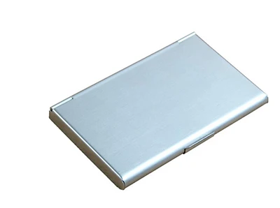 9.3x5.7x0.7cm  Stainless Steel Pocket   New Business ID Credit Card Case Metal Fine Box Holder