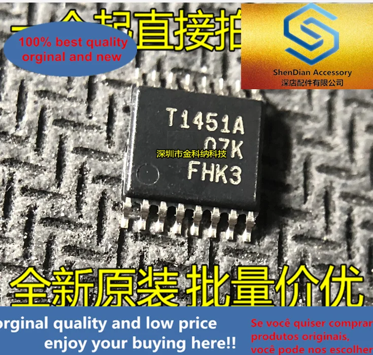 10pcs only orginal new TL1451ACPWR T1451A dual pulse width modulation control circuit SMD chip