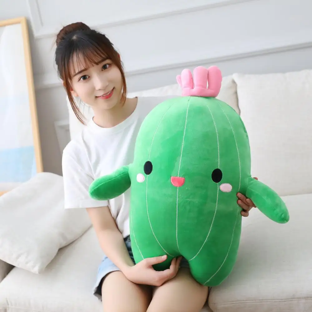 1pc 25/40/65CM Kawaii Plush Cactus Toys Stuffed Soft Plant Dolls Pillow for Children Baby Kids Toys Birthday Decoration Gifts