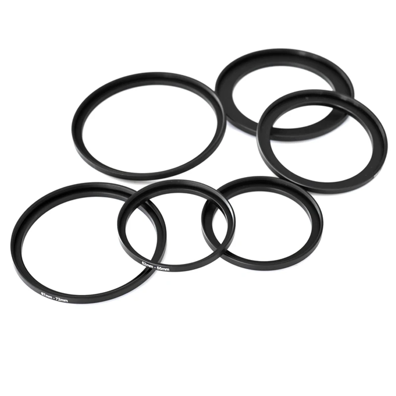 37-40.5 37-62 37-39 39-46 39-49 39-52 39-55 39-58 40.5-43 40.5-67mm Metal Step Up Rings Lens Adapter Filter Set