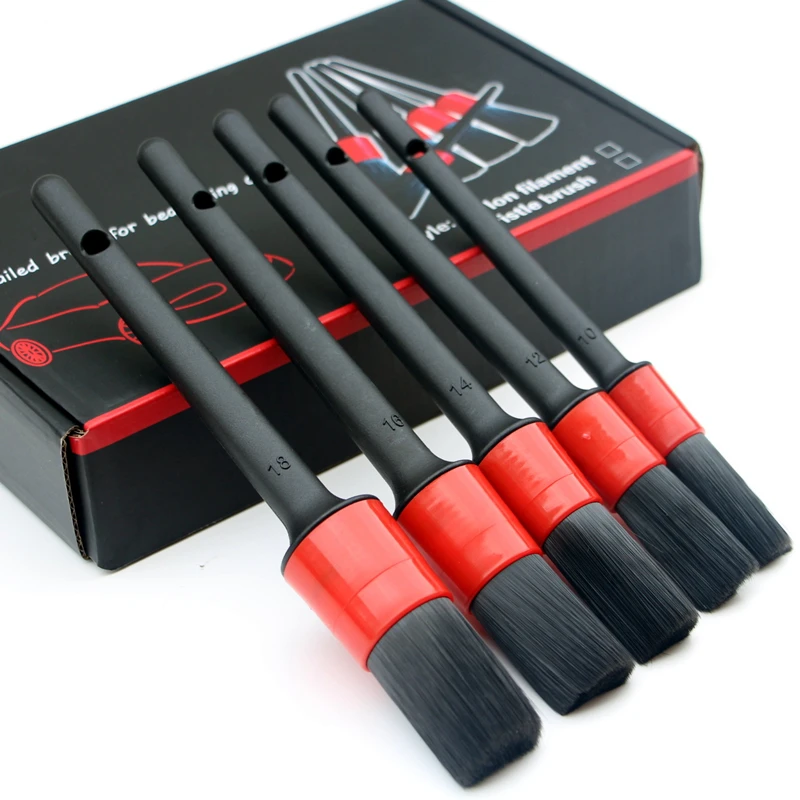 

Extra Soft Car Detailing Brush Auto Wheel Cleaning Brushes Tools Kit Car Wash Accessories (Not Hard Plastic)(Real No scratch)