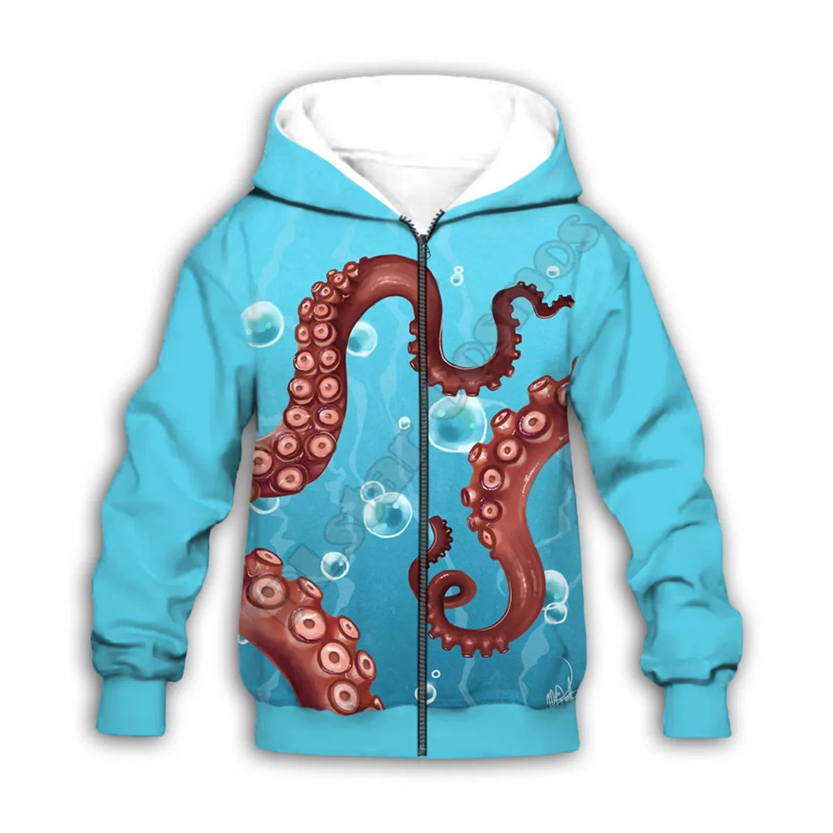 Octopus 3d printed Hoodies family suit tshirt zipper Pullover Kids Suit Sweatshirt Tracksuit/Pant Shorts 04