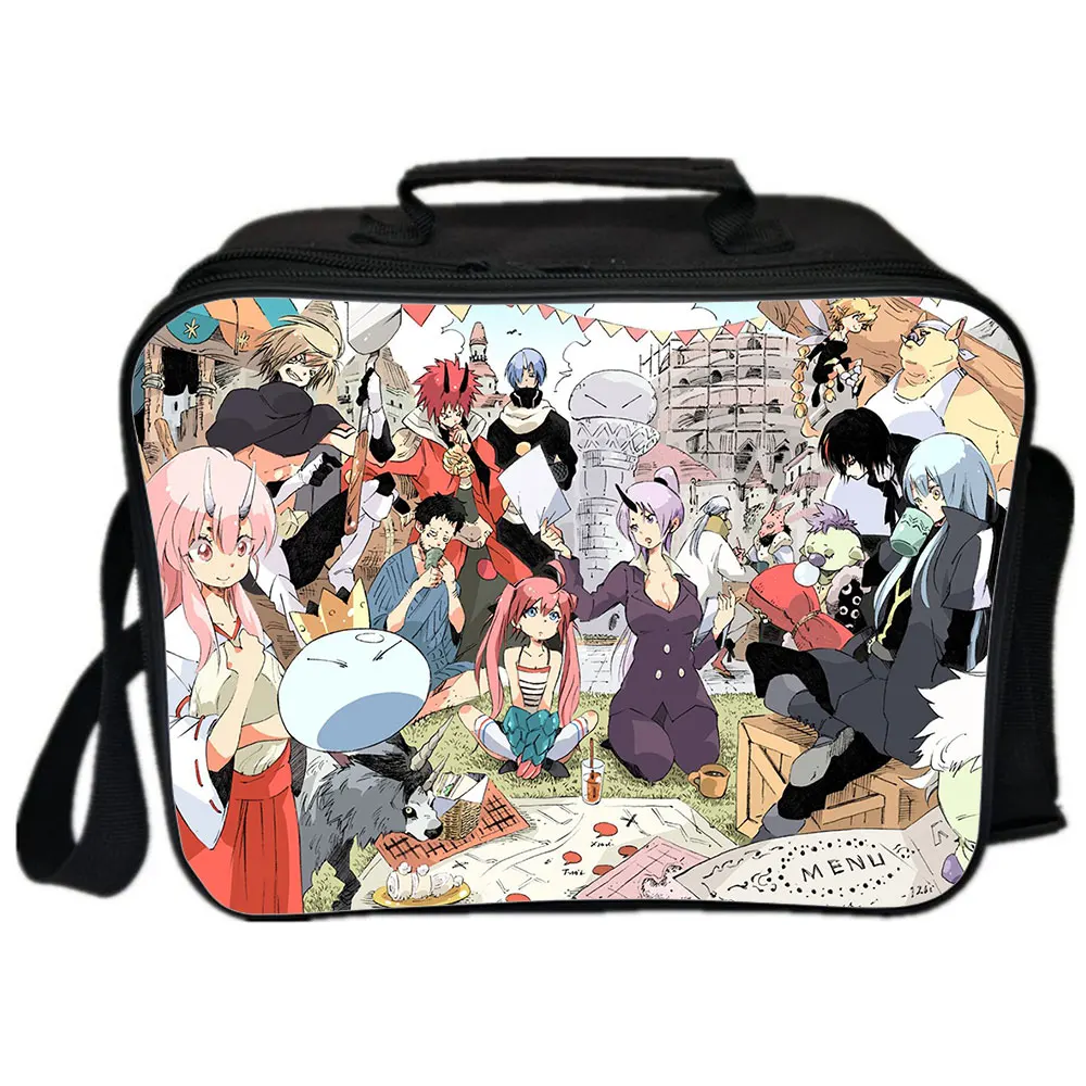 That Time I Got Reincarnated as a Slime Bag Camping Shoulder Bag Handbags Portable Canvas Keep warm Lunch Bags For Women Mochila