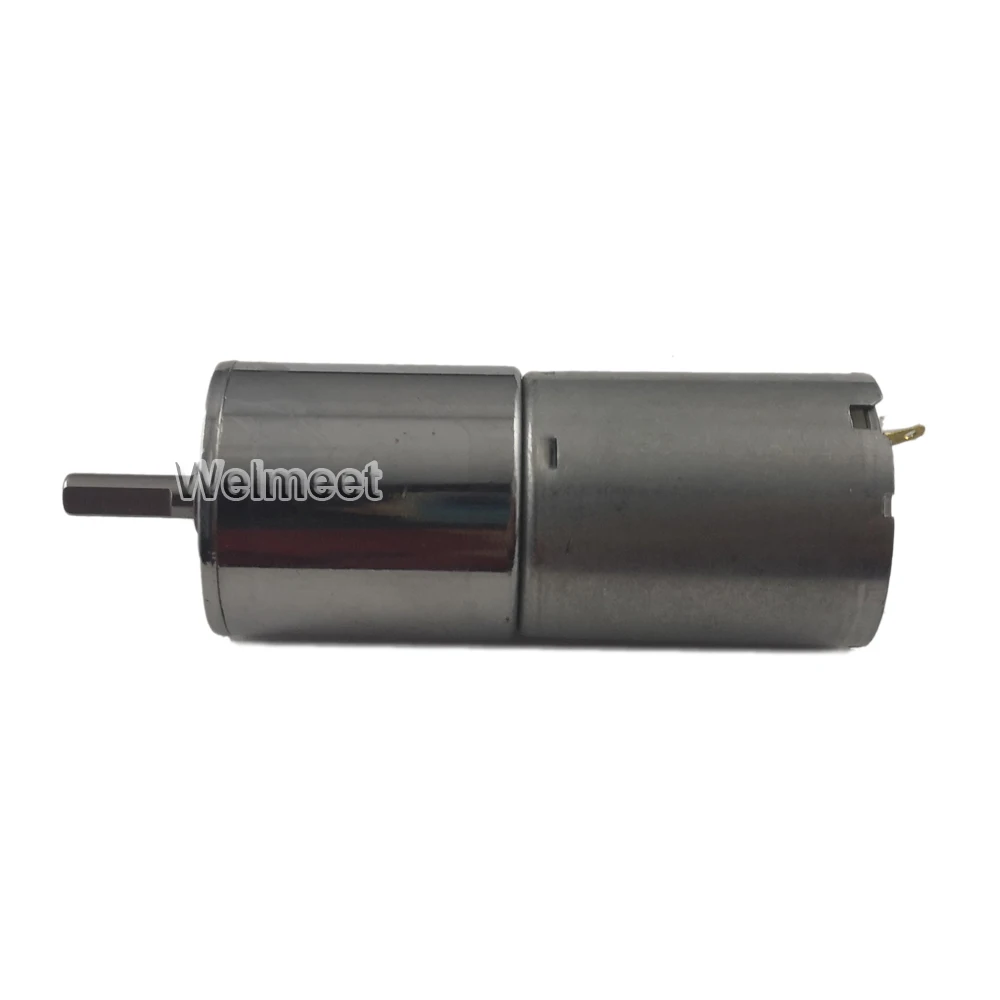 DC12V 24V 5rpm-500rpm 2.5W 25GA-370 Speed Reduction Gear Motor with Metal Gearbox