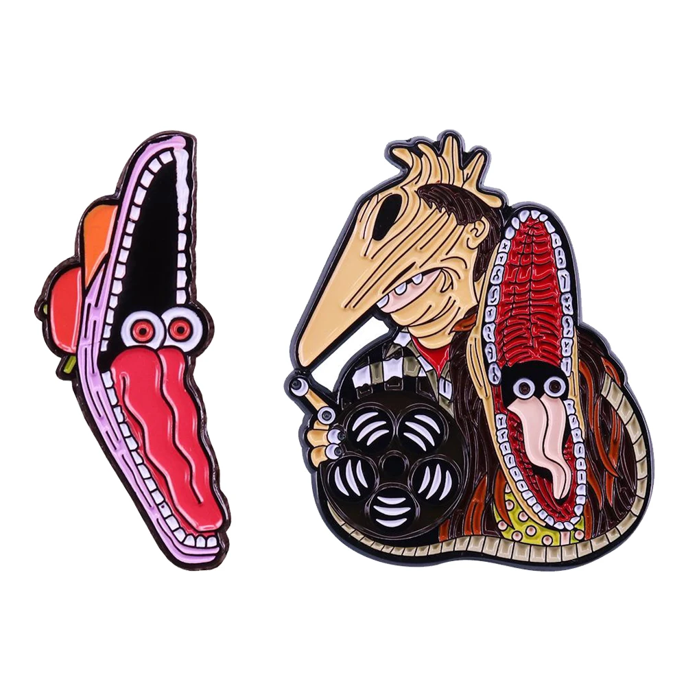 Barbara Maitland badge pin retro 80s horror comedy movie brooch