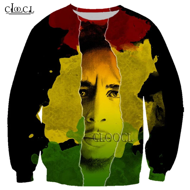 CLOOCL Singer Reggae Creator Bob Marley 3D Print Men Women Sweatshirts Fashion Long Sleeve Outerwear Harajuku Tops Drop Shipping