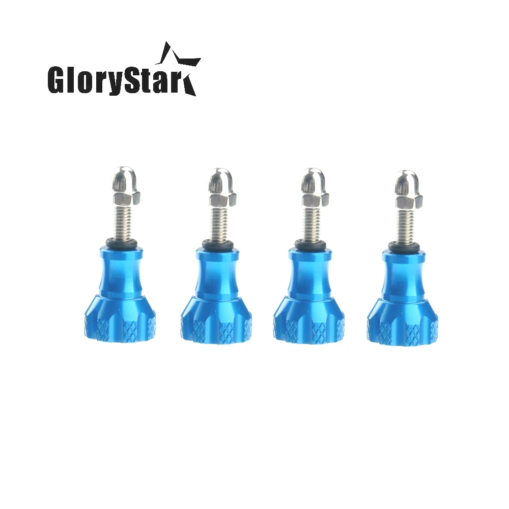 4 sztuk CNC stopu aluminium śruba kciuk dla GoPro Hero 8 7 6 5 4 SJCAM Xiaomi Yi 4K 4K + h9 OSMO Action Camera Go Pro akcesoria zestaw