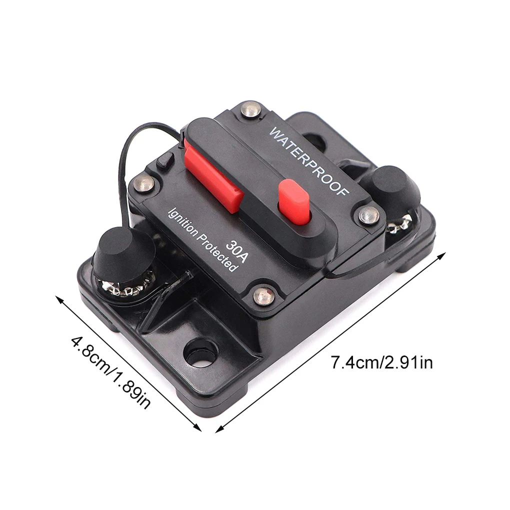 30A 40A 50A 60A 70A 80A 100A 120A 150A 200A 250A 300A AMP Stroomonderbreker Zekering Reset 12-48V DC Auto Boot Auto Waterdicht