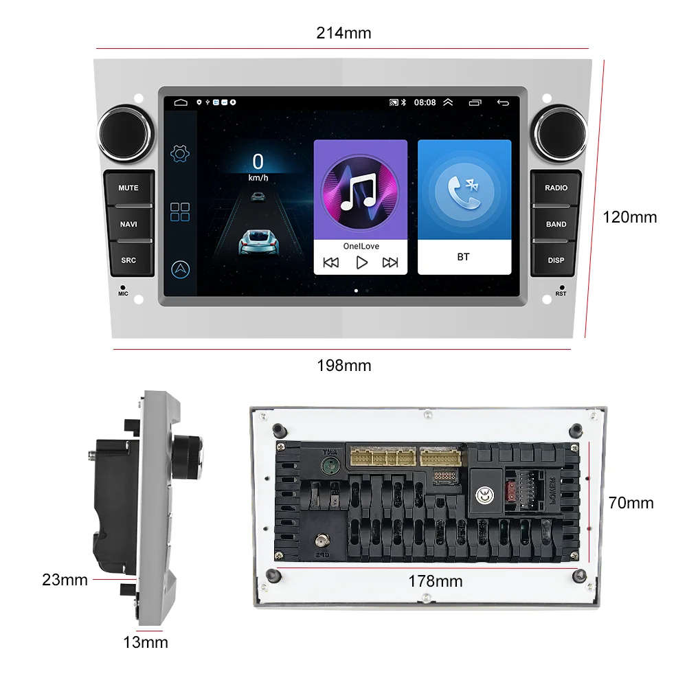 LeeKooLuu Autoradio 2 din Android 10.0 Multimedia Player Car Radio GPS For Opel Astra J H Vauxhall Vectra Antara Zafira b Corsa