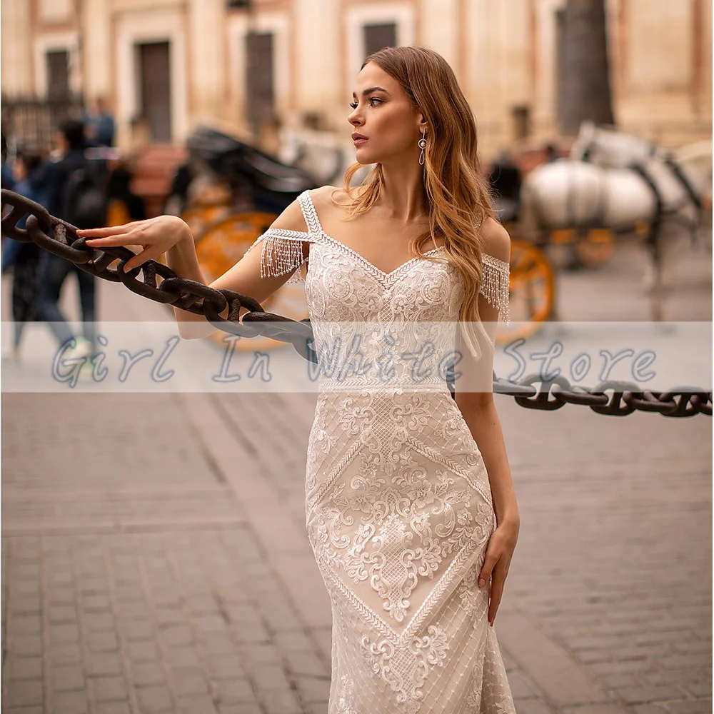 Gorgeous Sweetheart Neck Mermaid Wedding Dresses 2021 Court Train Appliques Lace-up Beading Sheath Sexy Trumpet Bridal Gown