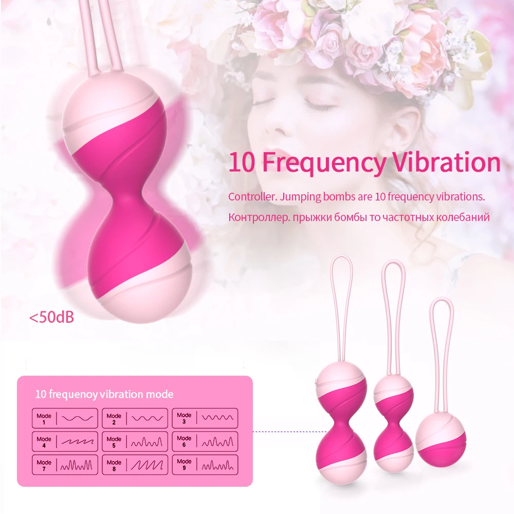 Kegel Balls Vibrating Egg Sex Toys for Woman Wireless Remote  Vaginal Tighten Exercise 10 Speed Vbrator Adult Sex Toys for Woman