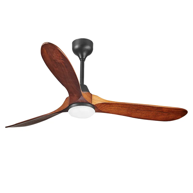 Vintage Home Deorative Ceiling fan with Lamp 60 inch Wooden Fan with LED Light