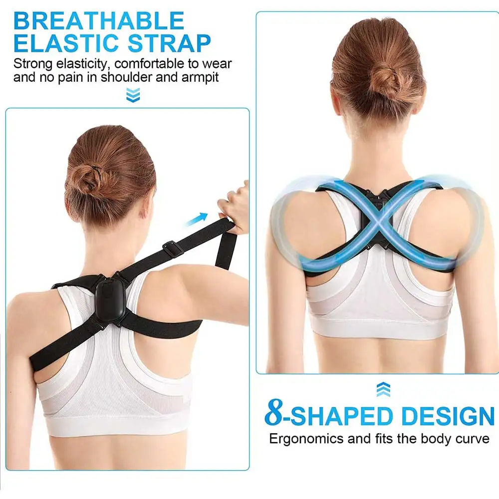 Smart Back Posture Corrector Adjustable Anglel Hunchback Posture Brace Corrector Shoulder Training Belt Correction Spine Suppor