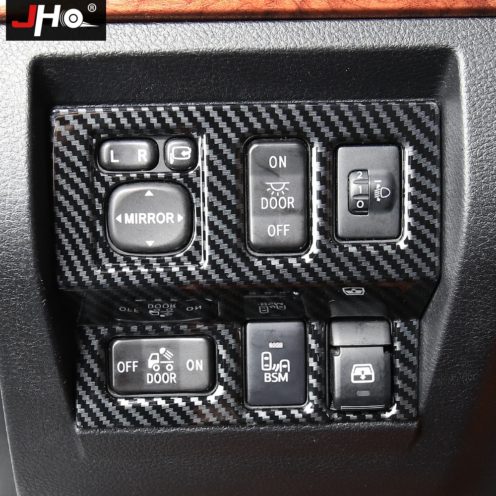 

JHO ABS Carbon Grain Left Lower Dash Console Panel Overlay Cover Trim For Toyota Tundra 2014 -2020 15 16 17 18 19 Car Accessorie