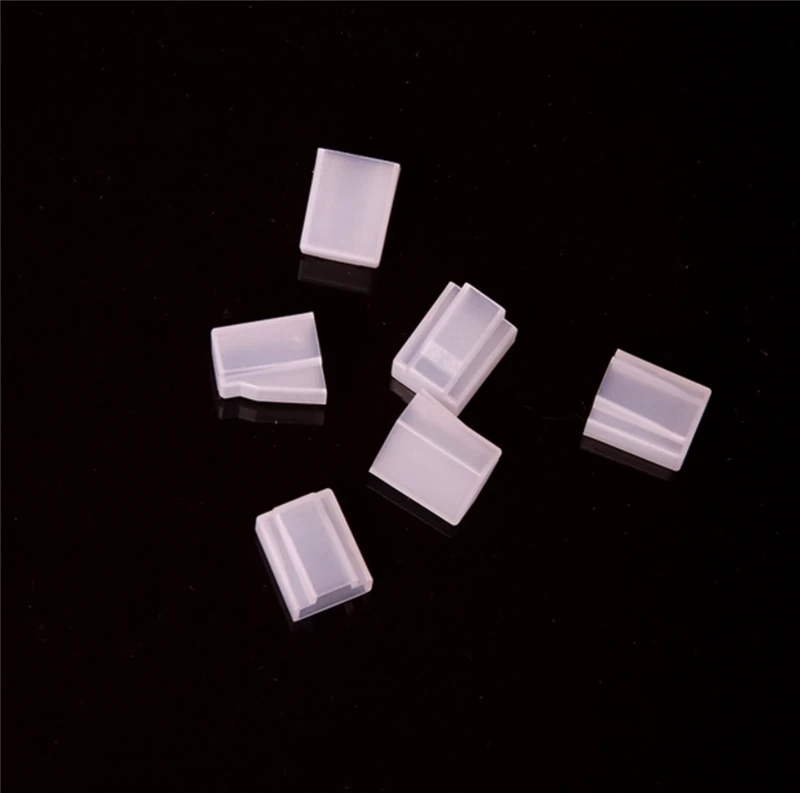 200pcs RJ45 dust cap for RJ45 module plug for CAT5E CAT6E silicone protective cover network black transparent free shipping