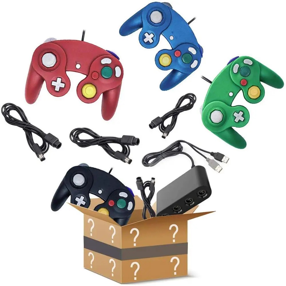 Gamecube Controller Compatible With Nintendo Wii GC Classic Wired Controller NGC Gamepad With Vibration For Gamecube Console