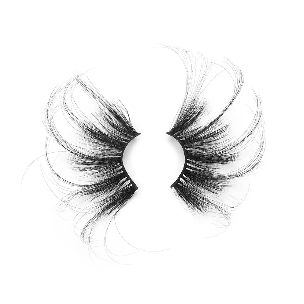 

1 Pair 70mm Woman's Fashion Dramatic Fluffies Criss-cross Lash Extension 100% 3D Mink Hair False Eyelashes 70mm Lashes