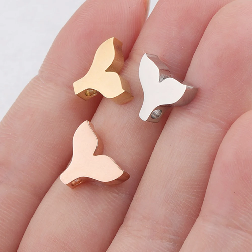 10Pcs Mermaid Fish Tail Bracelet Anklet For Women Gold Silver Color Stainless Steel Bracelet Necklace DIY Jewelry Accessories view 2
