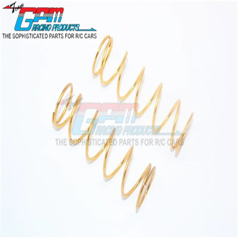 GPM SPARE SPRINGS (GOLD) FOR FRONT/REAR DAMPERS -2PC SET FOR TRAXXAS 1/10 MAXX 89076-4 RC Upgrade