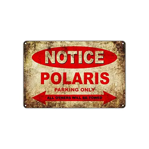 

Polaris Motorcycles Bikes Only All Others Will Be Towed Retro Sign 12x16 Metal Sign Wall Decor